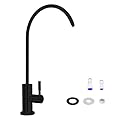 Poyde Lead-Free RO Faucet Single Handle Drinking Water Faucet for Kitchen Sink Water Purifier Faucet for Non-Air Gap Reverse Osmosis Water Filter System 304 Stainless Steel (Black)