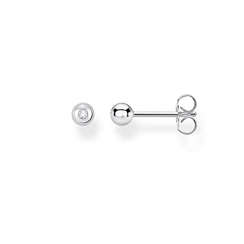 Thomas Sabo Einzel Ohrstecker weißer Stein silber 925 Sterling Silber H2130-051-14