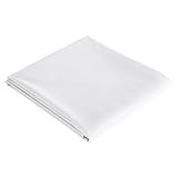 Christy 200TC Organic Single Flat Sheet | Classic White | 100% Certified Organic Cotton Bedding | Super Soft and Smooth Bed Linen