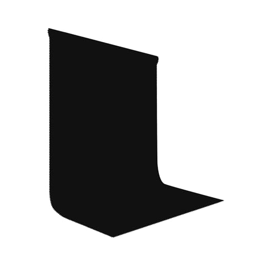 Black Backdrop Cloth 6x9ft High Density Fabric