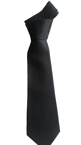 Gravata masculina trabalhado semi slin (Unico, Preto)