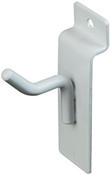 OEM 1 Slatwall Hook -White -Box of 96