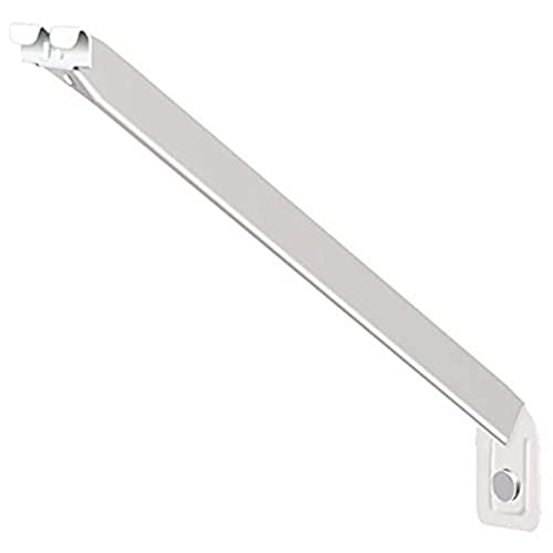 ClosetMaid Wire Shelving Support Brackets for 16 in. Deep Shelves, with Anchors & Pins for Installation, White, 12 Count (Pack of 1)