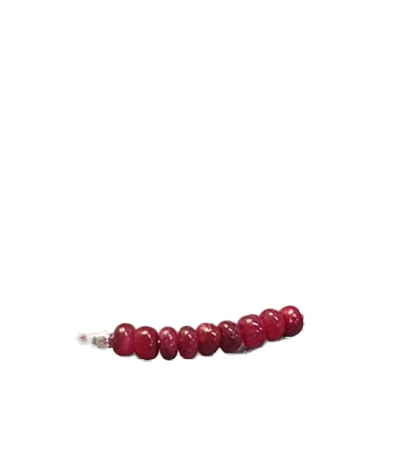 Bracelet en rubis et apatite naturelle 3mm argent 925 fait main
