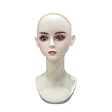 【Matériau de qualité】: La tête de mannequin femme avec maquillage est fabriquée en PVC de qualité, léger et portable, résistant à l'usure, robuste et longue durée d'utilisation, facile à nettoyer