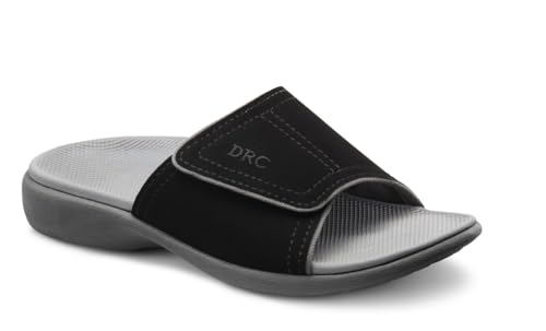 Dr. Comfort Connor, sandalias de piel nubuck para hombre con acabados de alta calidad