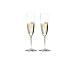 RIEDEL 6416/08 Vinum Champagner Flöte, 2-teiliges Champagnerflöten Set, Kristallglas, Champanger