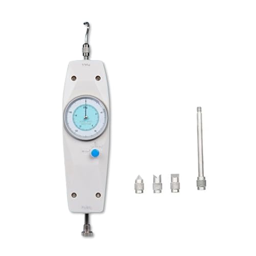 BDJSN Máquina De Prueba De Tracción con Puntero, Medidor De Tensión De Empuje 10N-500N con 5 Sondas, Distancia De Medición De 10 Mm, Medidor De Fuerza De Calibre De Empuje para Textiles, Deportes