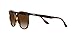 Ray-Ban Womens RB4378 Square Sunglasses, Havana/Gradient Brown, 54 mm
