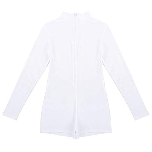 image for YONGHS Women's Mock Neck Long Sleeve Gymnastics Ballet Dance Short Leo