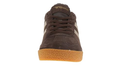 Gola Harrier Mirror - Women's Trainers - Mocha-Gold-Gum3