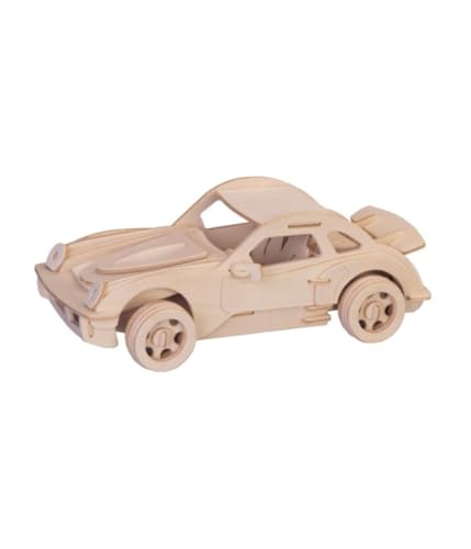 Brand - TrAdE Shop Traesio OISE ART STORE Trade Shop - Puzzle 3D Legno Automobile Auto Macchina Modellino Modellismo Collezione