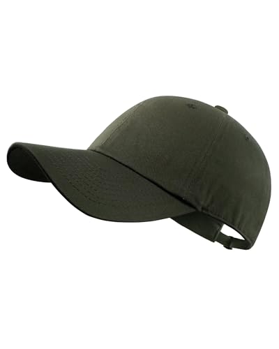 Image of GADIEMKENSD Blank Baseball Cap Washed Cotton Hat for Men Women Unconstructed Soft Basic Hat Unisex Custom Items Plain Caps Dad Hats for Outdoor Sports Golf Running Hiking Army Green