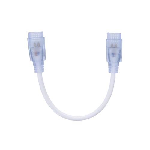 LEDKIA LIGHTING Cable Conector entre Tira LED Autorrectificada 220V AC SMD&COB IP65 Blanco