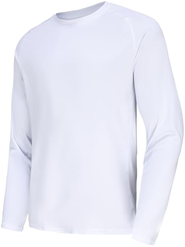 Men's Quick Dry Long Sleeve Shirt Sun Protection Tee Shirts Athletic Workout T-Shirt2