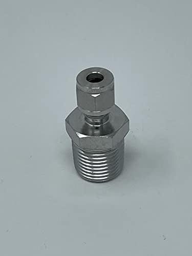 2CMT4316 | Hoke (Gyrolok) Male Thermocouple, 1/8" Tube : OD Compression x 1/4" Male : NPT, 316 Stainless