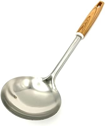 TIJAR® Ladle Spoon, Stainless Steel Spoon for Stirring, Mixing and Cooking, Long Handle Soup Ladle Spoon with Large Bowl Capacity