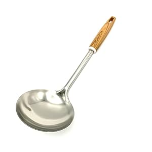 Ladle Spoon, Stainless Steel Spoon for Stirring, Mixing and Cooking, Long Handle Soup Ladle Spoon with Large Bowl Capacity