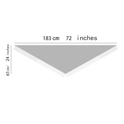 Women's Neck Wrap Wool Blended Tassel Triangular Shawl Female Thickened With Knitted Warm Shoulder Shawl4