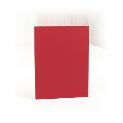 Feuilles cartonnées couleur rouge A4 pour loisirs et jet d'encre
