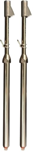Image of Milton S-986 Straight Foot Dual Head Tire Pressure Gauge with Dual Head Chuck, 10-160 PSI Heavy Duty Air Pressure Gauge for Semi Truck, Tractor Trailer, Dually, RV and Automotive Tires (Pack of 2)