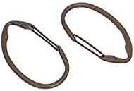 Splash Home Ganchos decorativos para cortina de ducha, anillos de metal resistentes al óxido, accesorios de baño, para forro de cortinas y barra,