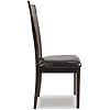 Signature Design by Ashley Hammis Rake Back Dining Room Chair, Set of 2, Dark Brown