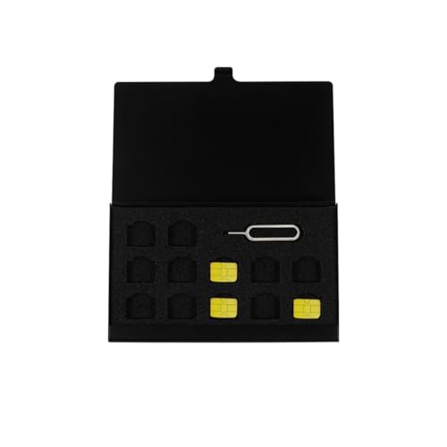 Soporte para Nano Sim de aleación portátil y estuche de almacenamiento 6