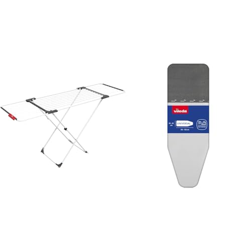 Surprise Stendibiancheria Estensibile E Ripiegabile & 142473 Rapid Copriasse Da Stiro Universale In E Termoriflettente alluminio cotone