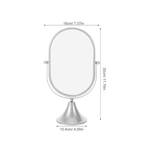 Miroir vintage ovale pivotant pour coiffeuse stable sans basculer