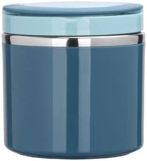スープジャー 630/1000ml スープカップ ランチジャー ランチステンレス ポータブル式 ランチボックス 漏れ防止 弁当箱 使いやすい 耐久性 男性用 女性用 高校生 中学生 通学 通勤 オーブン料理 シンプル お粥 リゾット (ブルー,1000ml