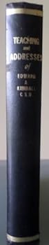 Hardcover Teachings and Addresses of Edward A. Kimball, C.S.D. Book