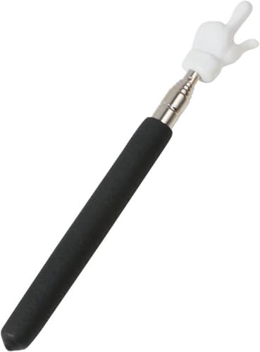 Black Telescopic Teachers Pointer, Metal Hand Retractable Pointer Extended Length 21.6 Inch, Teaching Pointer Stick for Classroom, Handheld Presenter Whiteboard Pointer,Office Presentation Pointers