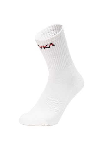 Image of TYKA Ultimate Cricket Cool Fibres Crew Socks for Men & Women | Moderate Cushion Design | Lightweight & Sweat Control | Extended Coverage Arch Support, Training Match Comfort Fit