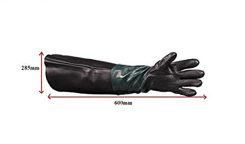 Foto von Farys Sandstrahlhandschuhe 600mm LANG für Sandstrahlkabinen 350/420/990L handschuhe
