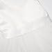 JerrisApparel Flower Girls Dress Wedding Satin Dresses Princess Birthday Party Prom Ball Gown (5T, White)