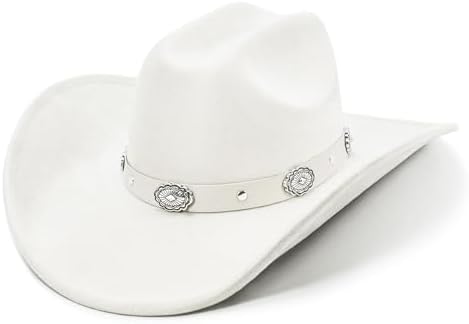 FLUFFY SENSE. Cowboy Hat for Women and Men with Shapeable Wide Br...