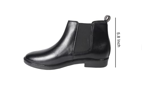 Image of Men's Chelsea Boots | Ankle Boot | Men's High Ankle Slip On Outdoor Fashion Winter Stylish Formal and Semi Casual Chelsea Boot | Slip-On Synthetic Leather