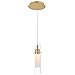 CWL Lighting Olinda Glass Indoor LED Integrated Mini Pendant in Gold