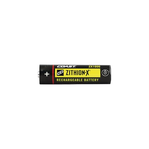 Coast ZX1000 ZITHION-X Li-Ion Rechargeable Battery for The XP11R LED Flashlight, Black
