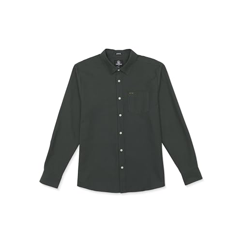 Image of Volcom Men's Long Sleeve Woven Button-up Shirt, Casual Or Dress Shirt for Work & Everyday Wear