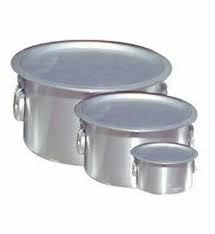 Aluminium Patila with Lid | Aluminium Tapela | Patila with Handles | Aluminium Bhagona | Aluminium Tope | Commercial Utensils | Tapeli for Commercial Purpose | Big Tapeli for Cooking