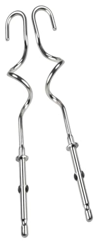 For Kenwood Hand Mixer Whisk Attachments 2 Pack, 304 Stainless Steel Dough and Egg Beaters for Kenwood Beach Mixers(1 sticks*2)