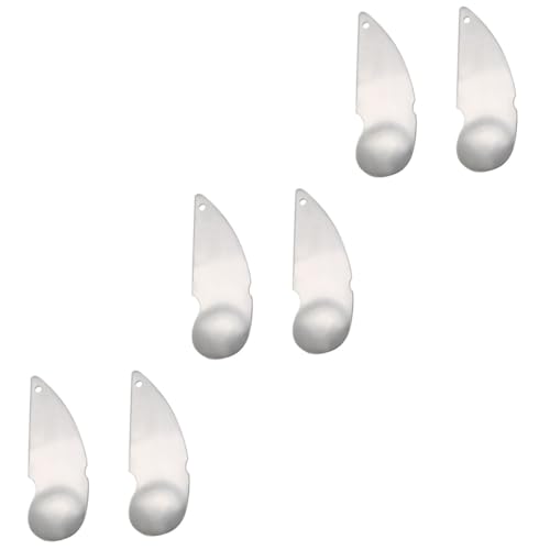 Garneck 3 Juegos Cuchara De Kiwi Pelador De Cucharas Para Pelar Kiwis Pelador De Verduras De Limón Cucharadas De Kiwi Aparato De Cocina Acero Inoxidable Silver 2 Piezas * 3