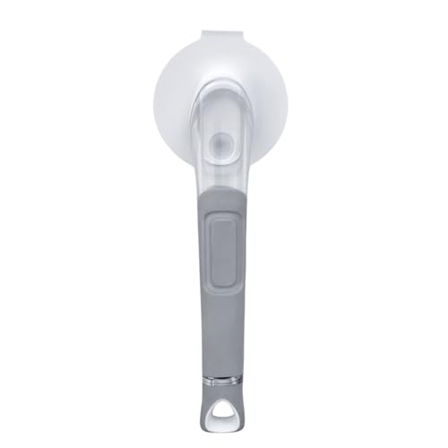 Image of The Original Smiling Handle Soap Dispensing Handle by Smilyeez for the Smiling Sponge & Smilyeez Dishwand (Grey /White Combo) Wand with Sponge