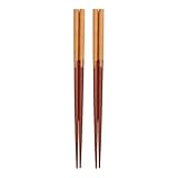 KESOTO 2 Pares de Palitos de Madera Reutilizables, Hechos a Mano, Decorativos, de 22,86 Cm de Largo para Cocinar Arroz, Style a, Individual