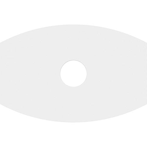 Image of Ekena Millwork CMP22X14KY-04000 Kailey Architectural Grade PVC Contemporary Urethane Ceiling Medallions 22 inchW x 14 5 /8 inchH x 4 inchID x 11 3 /4 inchC x 1 inchP