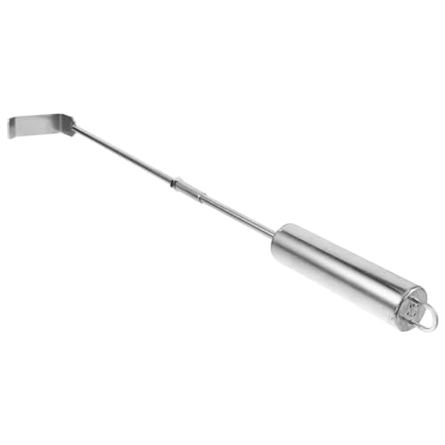 MOLUCKFU Charcoal Ash Rake Tool for Grill Cleaning Durable Stainless Steel Scraper for BBQ and Pizza Oven Ergonomic Handle for Easy Ash Removal for BBQ Lovers and Outdoor Grilling