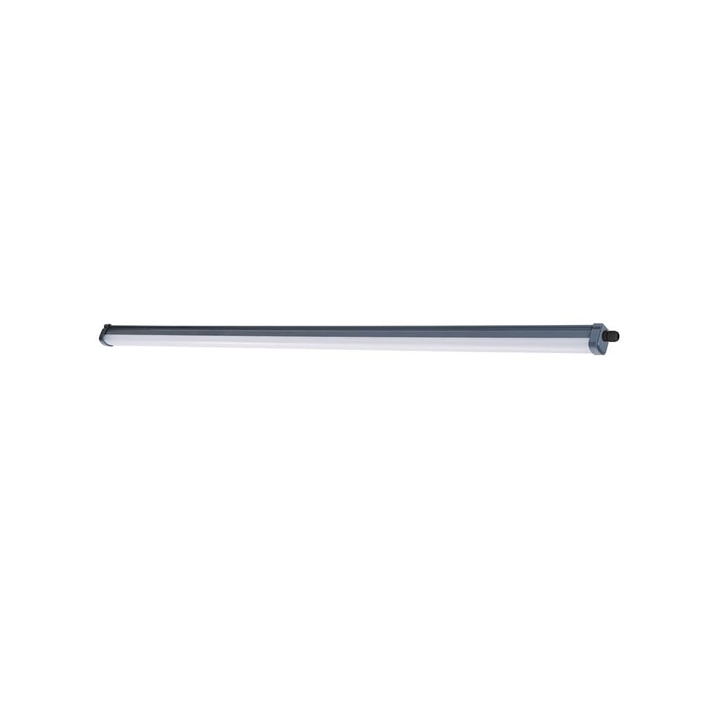 Regleta estanca 54W 5400lm 4000K 150cm, iluminación eficiente ideal para espacios industriales y exteriores.