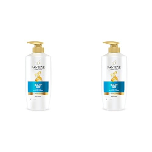 Image of Pantene Hair Science Healthy Shine Shampoo 650ml,with Pro-Vitamins & Vitamin E,makes hair so healthy for shiny hair,for all hair types, shampoo for women & men, shampoo for healthy hair (Pack of 2)
